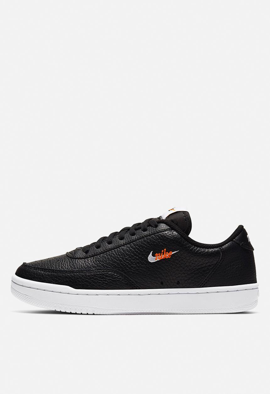 Nike - Court Vintage premium  - black/white-total orange