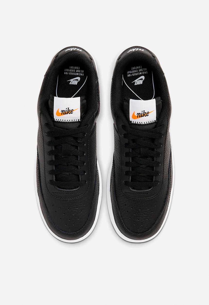 Nike - Court Vintage premium  - black/white-total orange