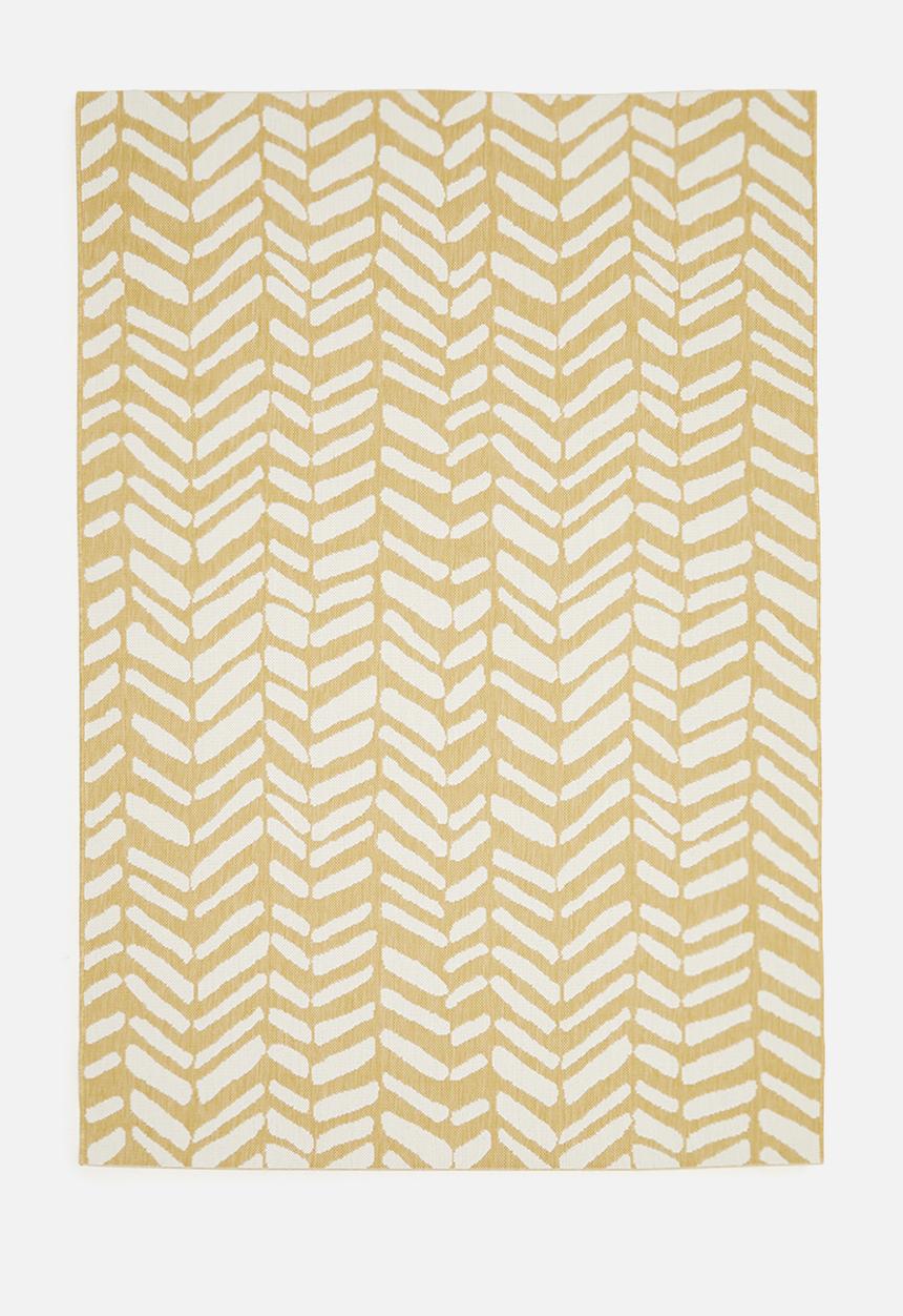Hertex Haus - Chevy woven outdoor rug - lemon