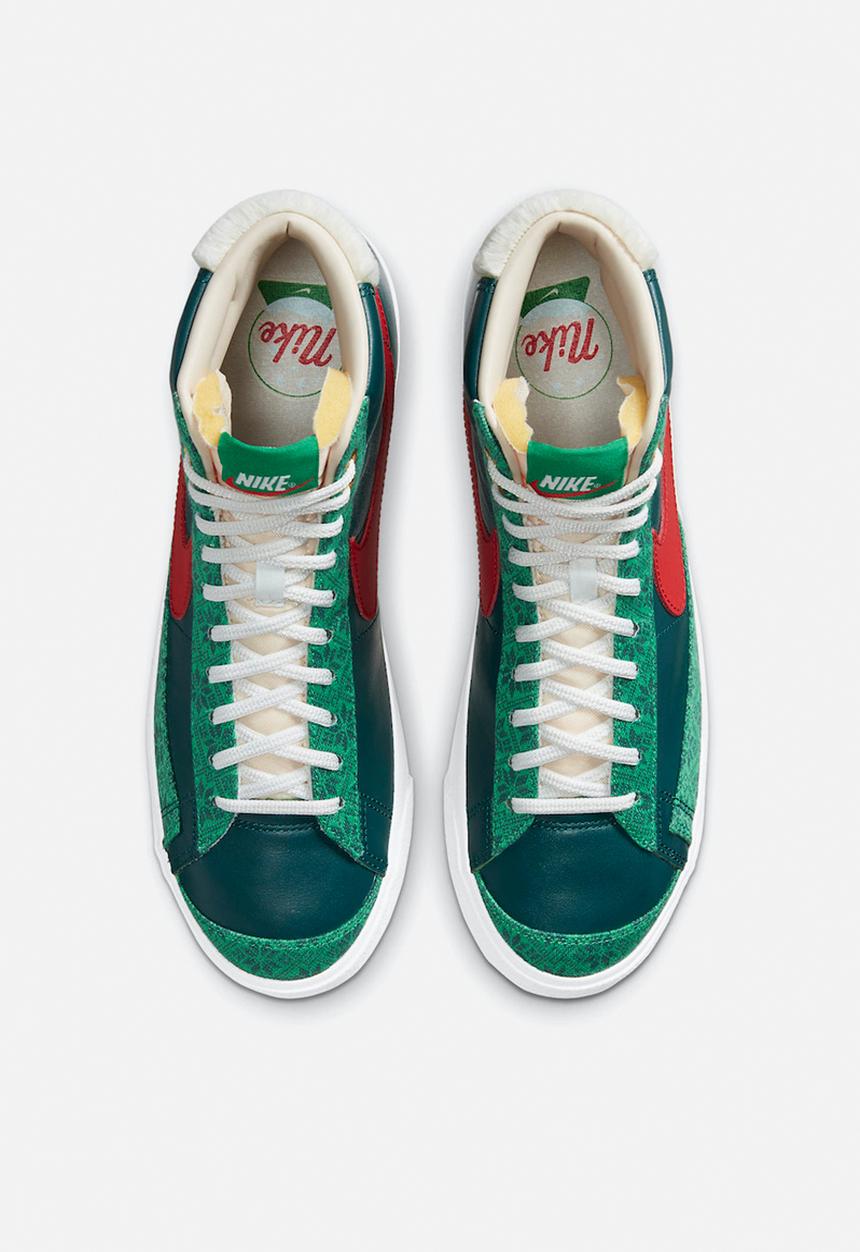 Nike - Blazer mid '77 vintage  - dk atomic teal/university red