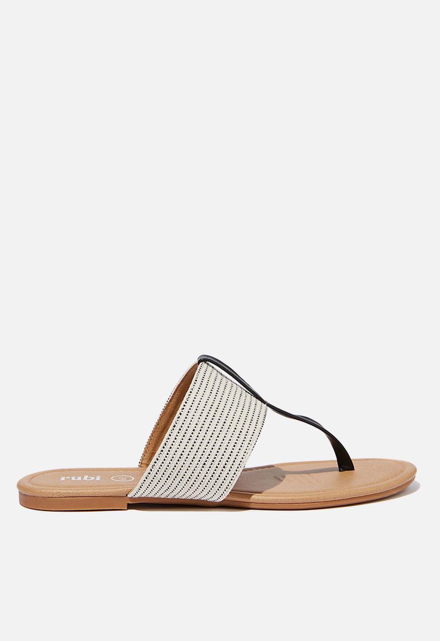 Cotton On - Everyday toe post thong - black