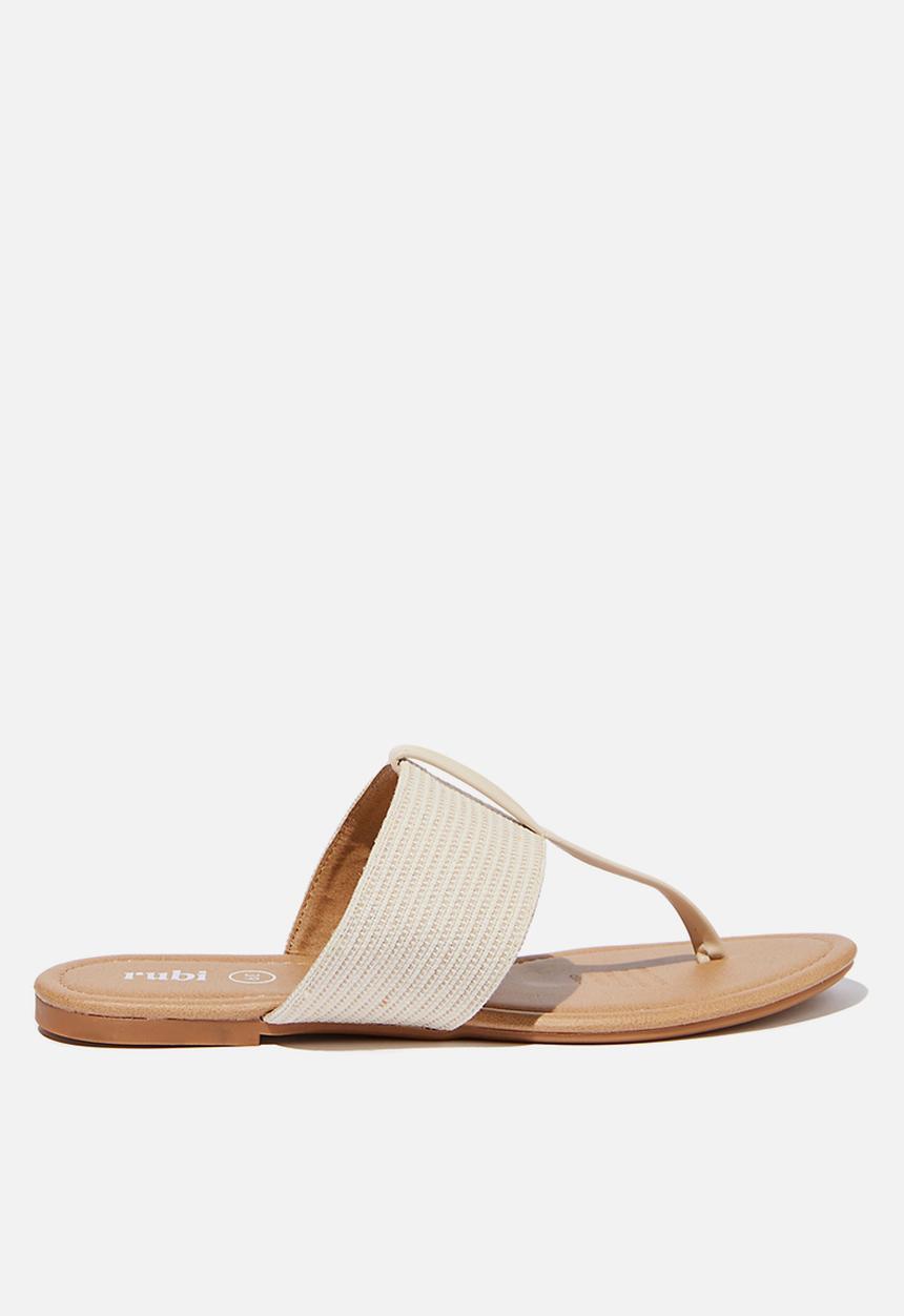 Cotton On - Everyday toe post thong - stone pu