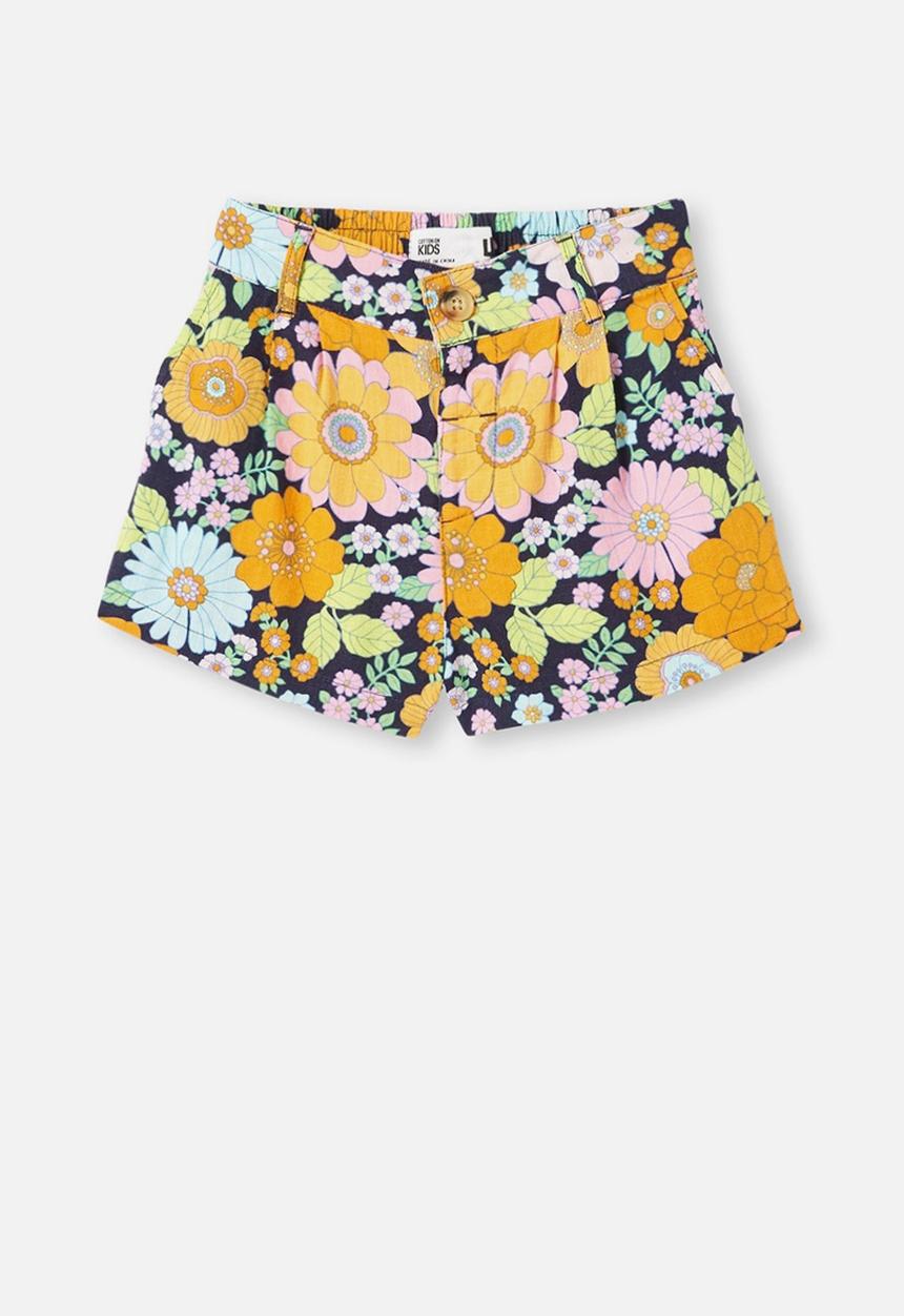 Cotton On - Cassidy short - navy blazer/ retro floral