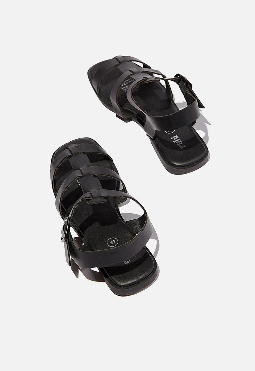 Cotton On - Marley chunky gladiator sandal - black
