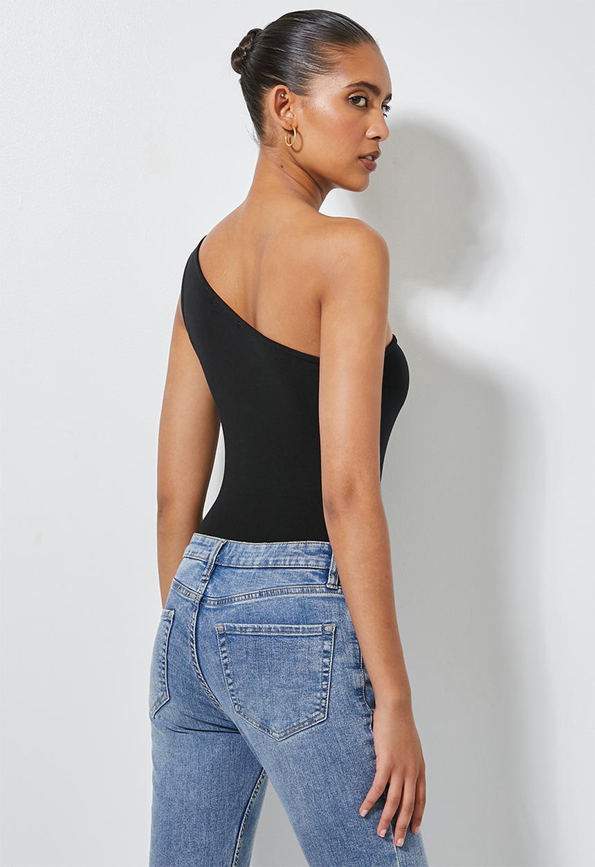Superbalist - One shoulder bodysuit - black