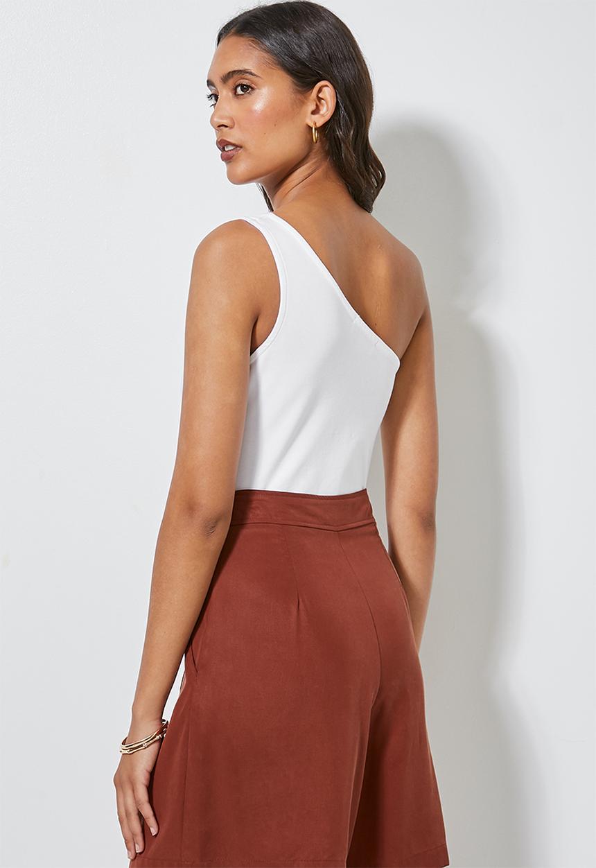 Superbalist - One shoulder bodysuit - white