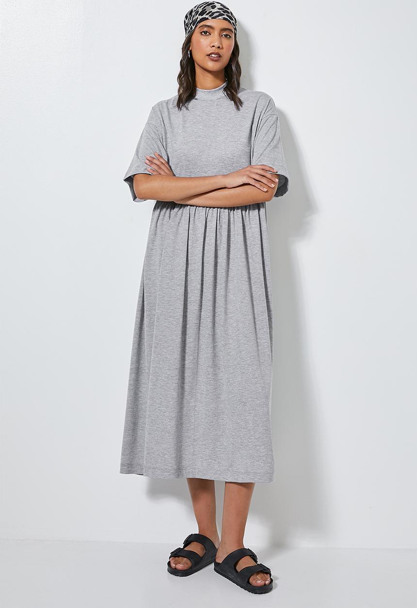 Superbalist - Babydoll T-shirt dress - grey 