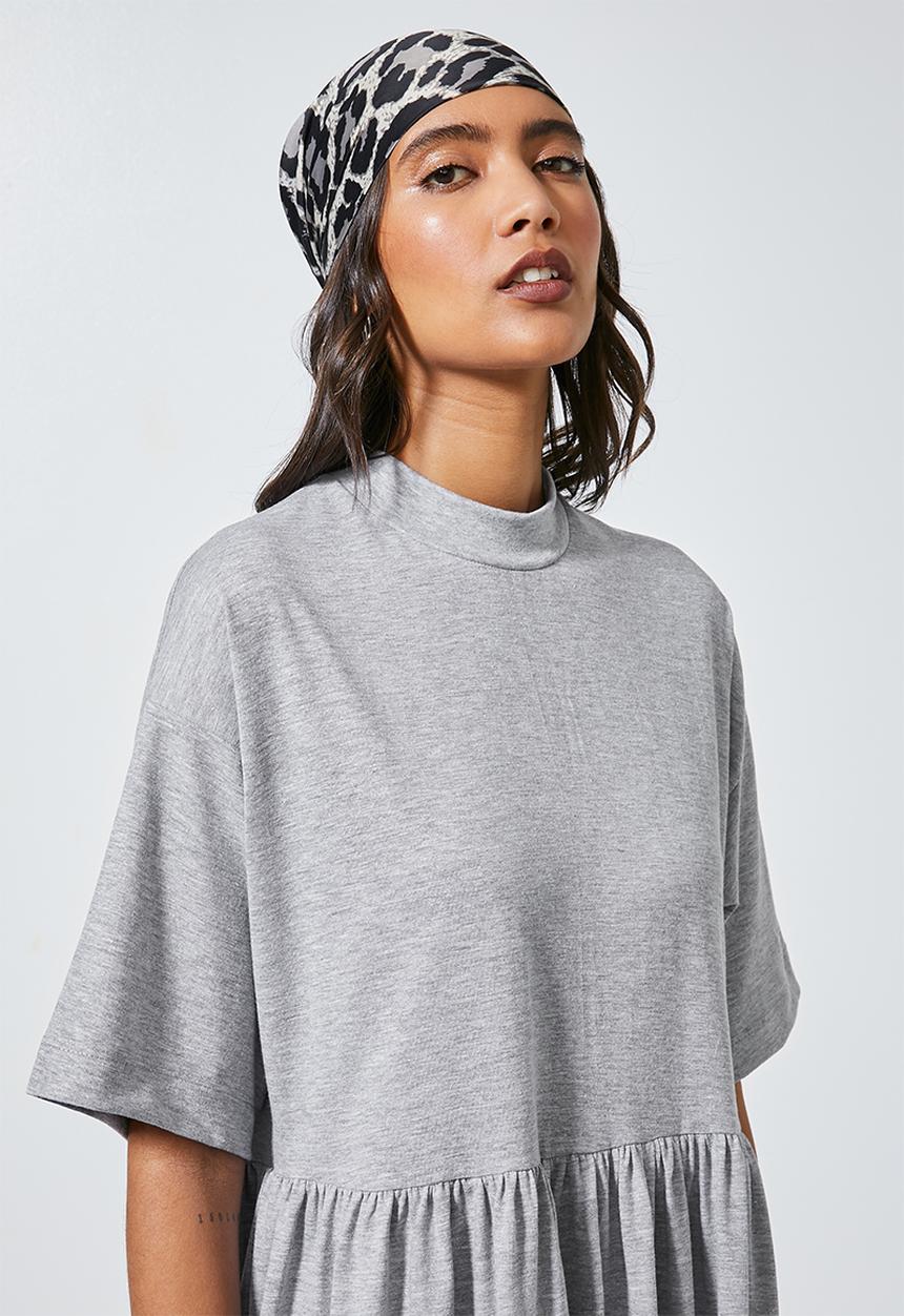 Superbalist - Babydoll T-shirt dress - grey 