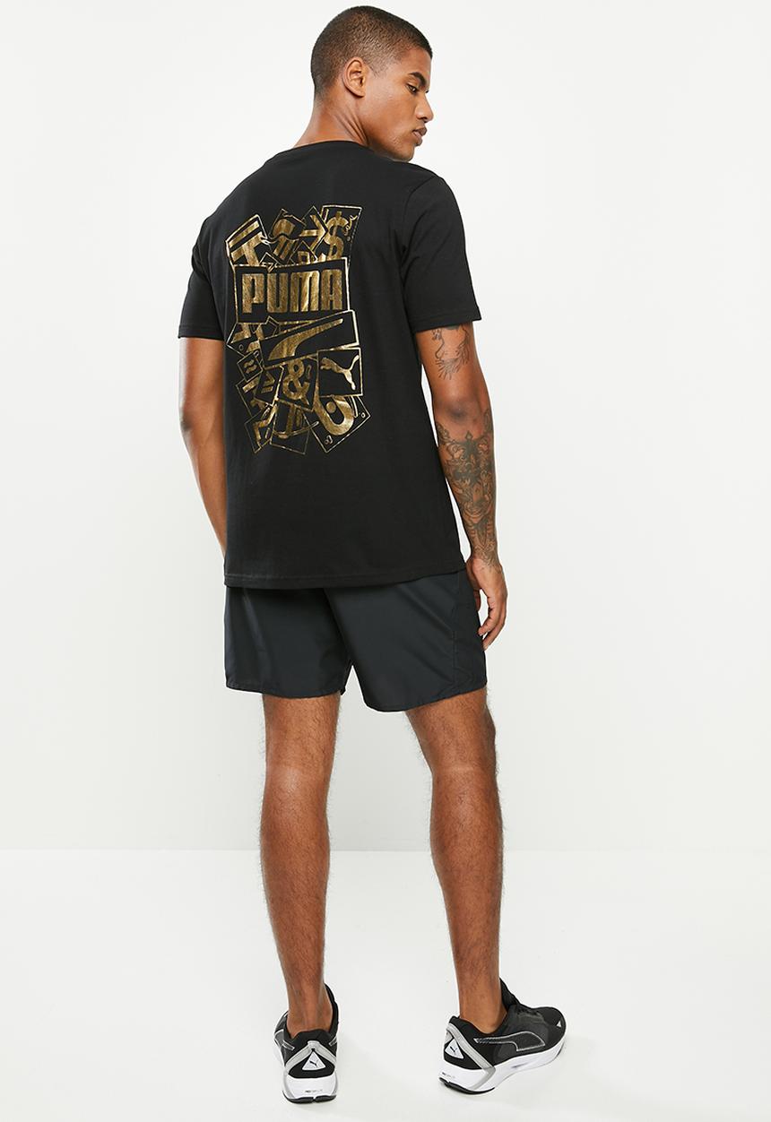 PUMA - Gold foil tee - black