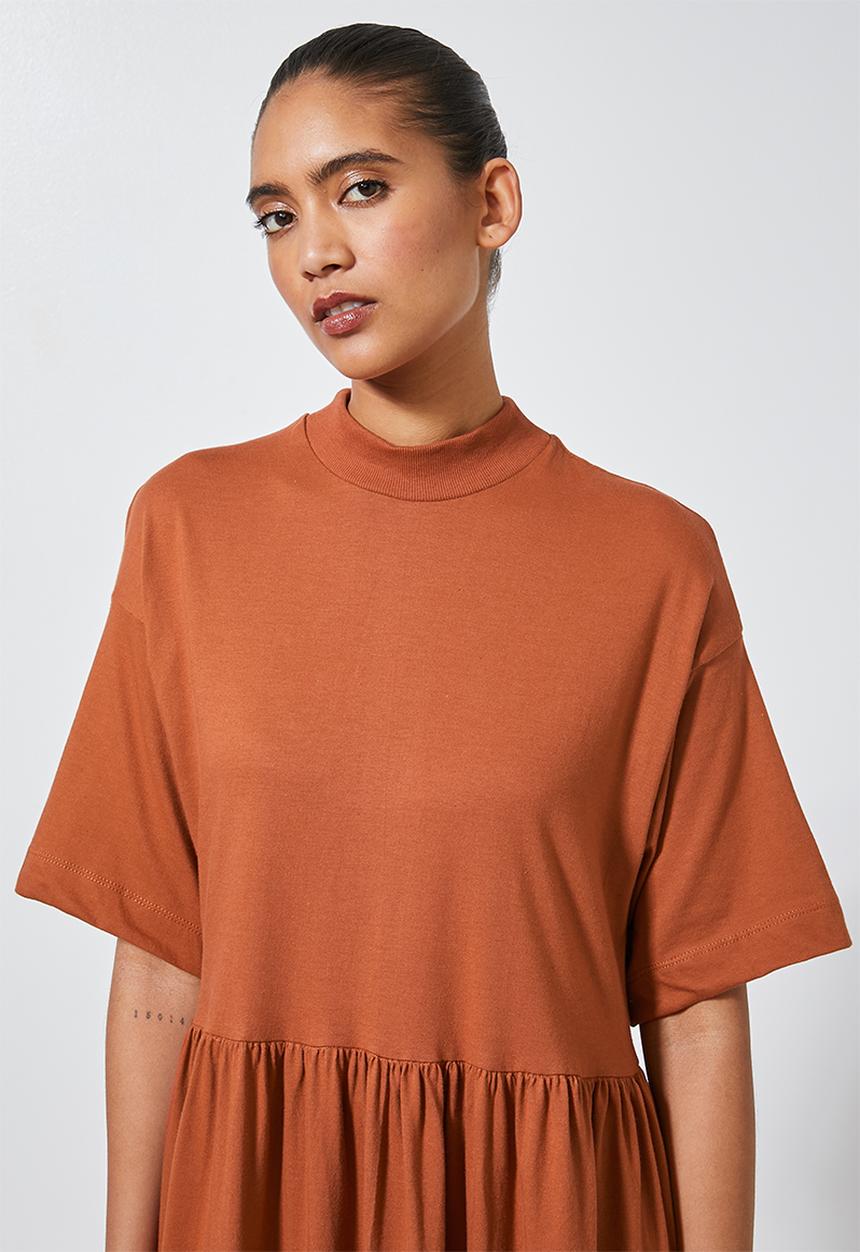 Superbalist - Babydoll T-shirt dress - rust