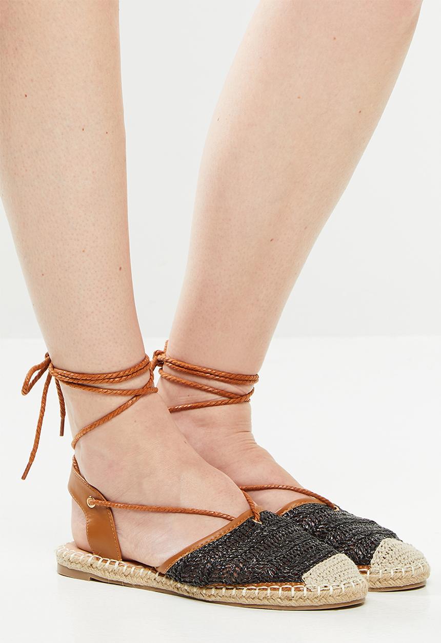 Butterfly Feet - Roxanne espadrille - black