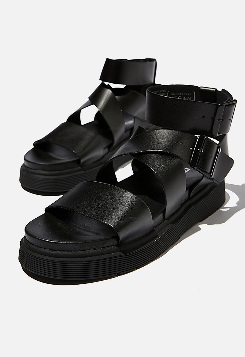 Cotton On - Gladiator combat sandal  - black pu