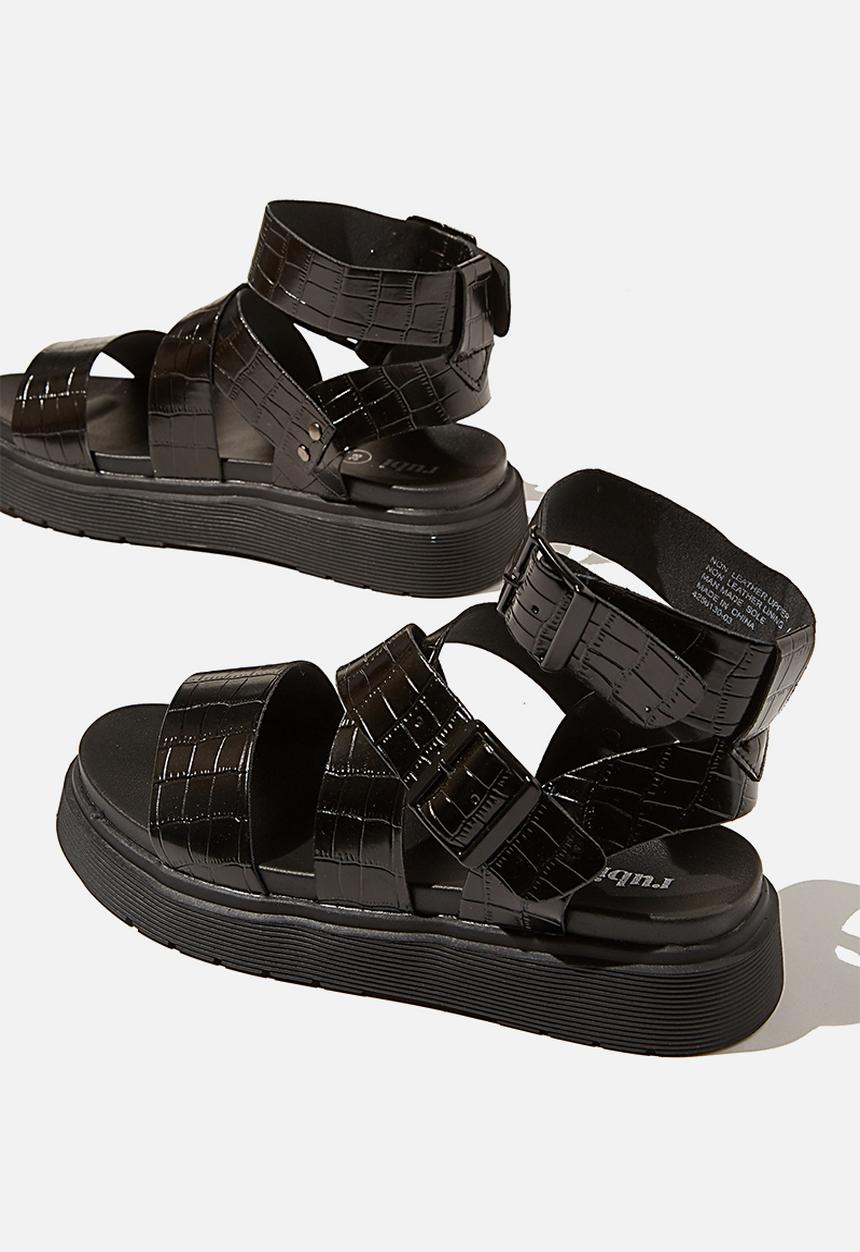 Cotton On - Gladiator combat sandal - black