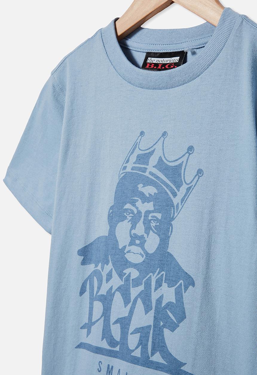 Cotton On - Co-lab short sleeve tee - lcn mt dusty blue/biggie