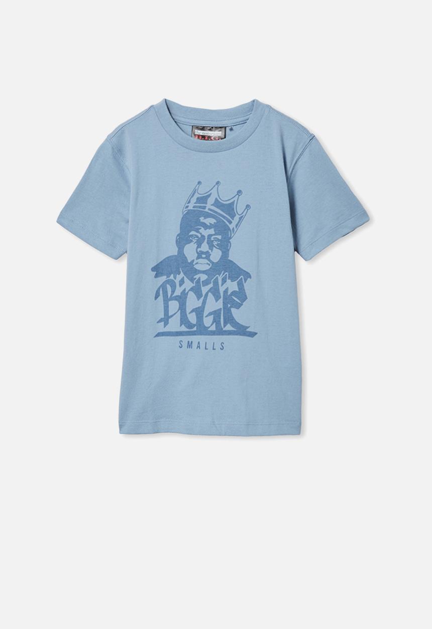 Cotton On - Co-lab short sleeve tee - lcn mt dusty blue/biggie