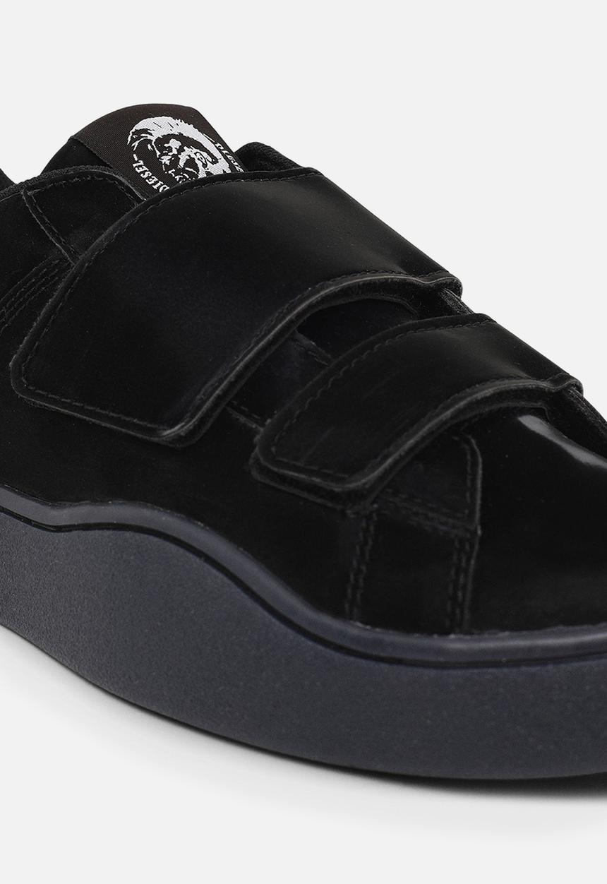 Diesel  - S-clever low strap w sneakers - black