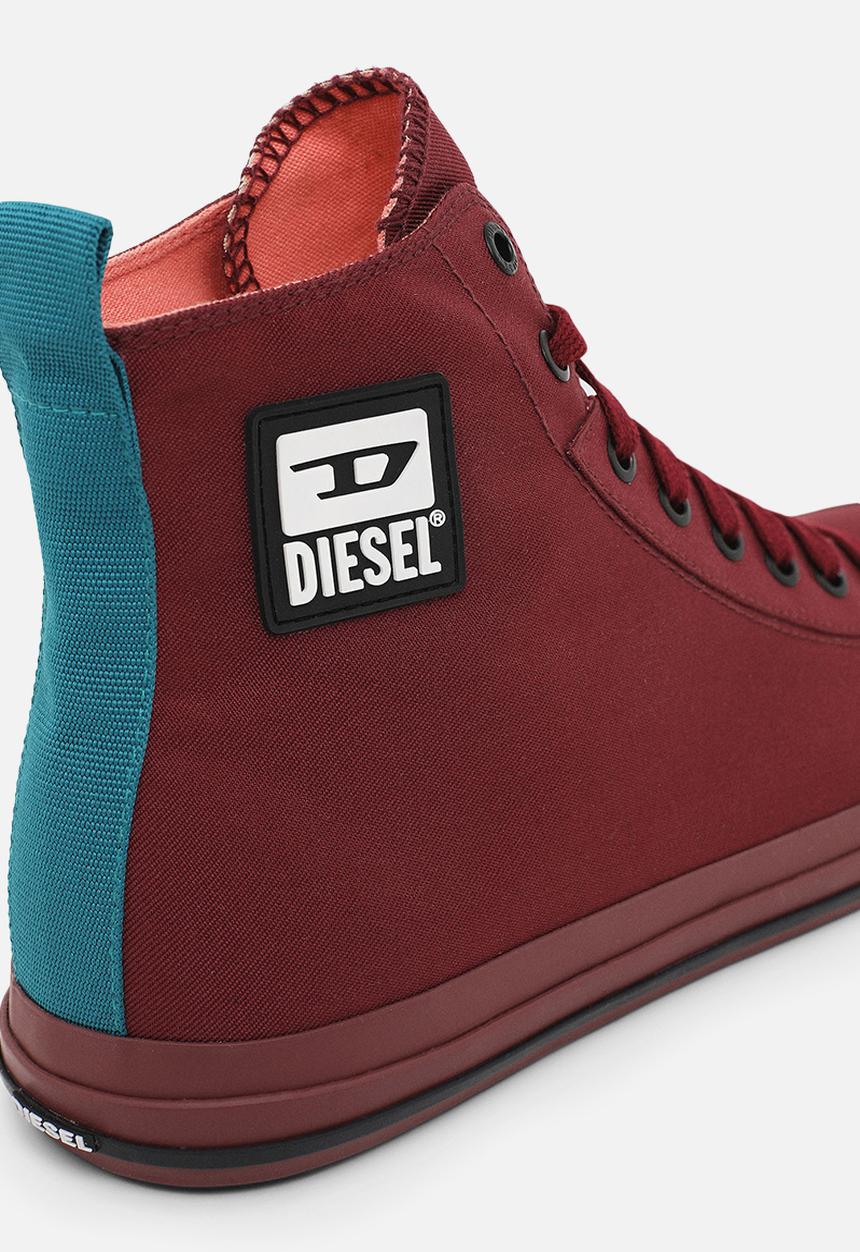 Diesel  - S-astico mid cut sneakers - tawny red