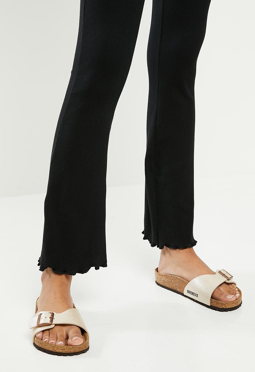Blake - Ribbed flare pant - black