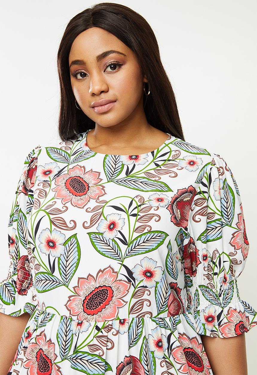 Glamorous - Plus size floral maxi - multi