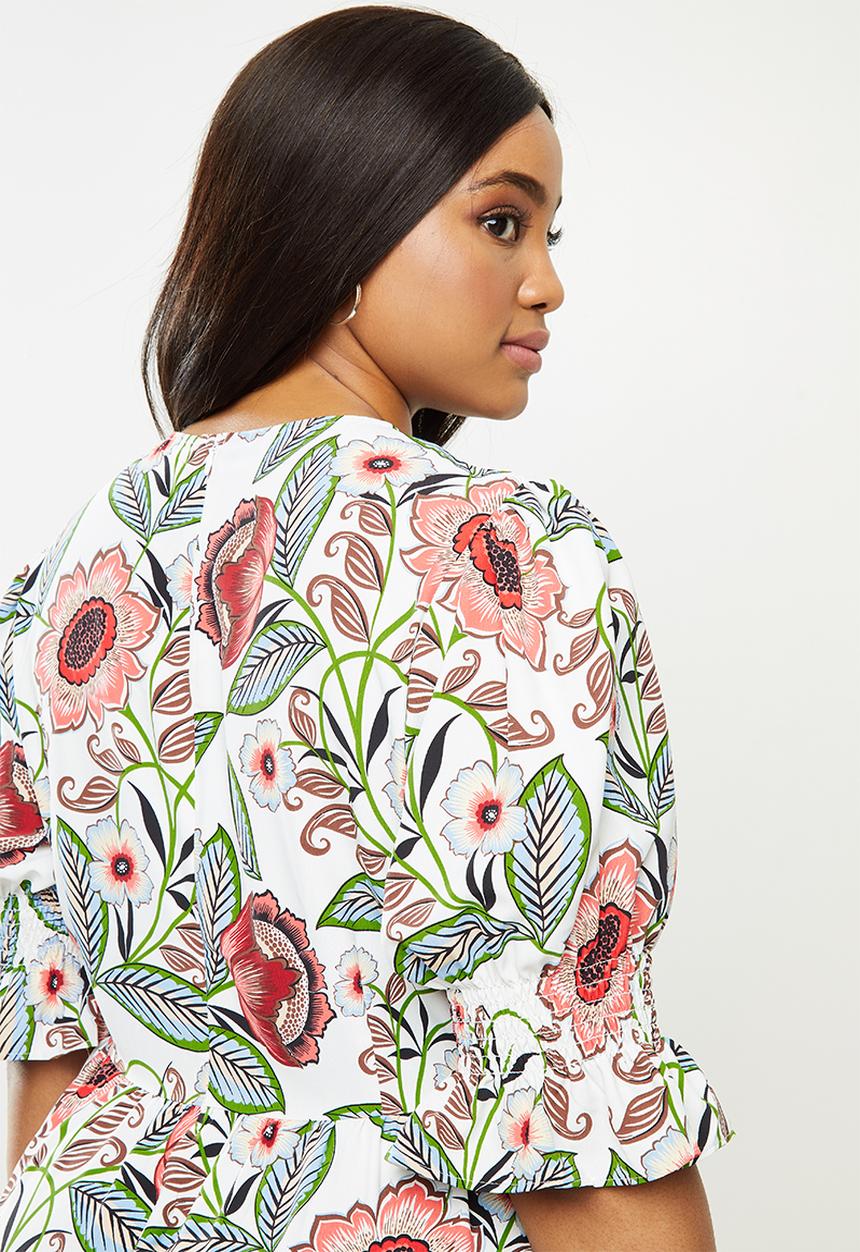 Glamorous - Plus size floral maxi - multi