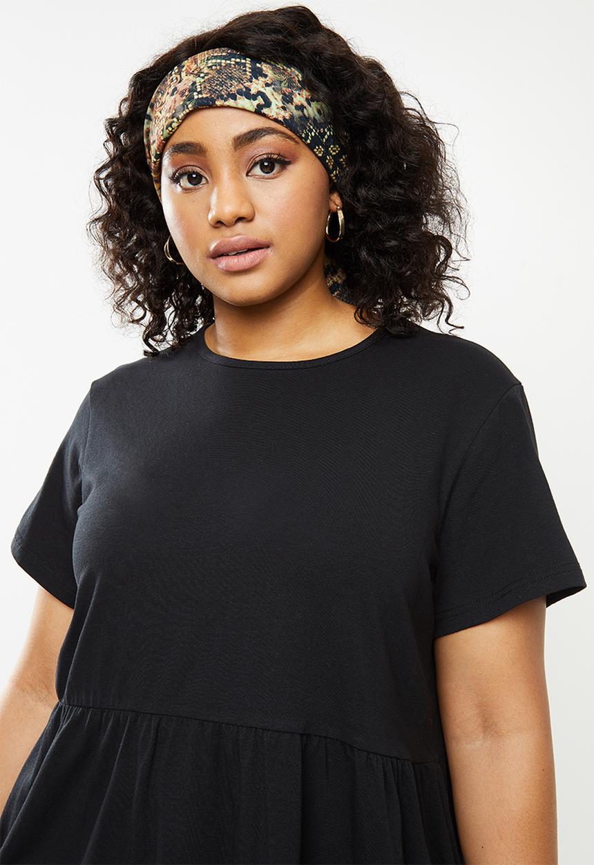 Missguided - Plus jersey smock T-shirt - black