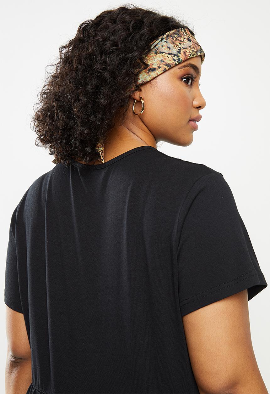 Missguided - Plus jersey smock T-shirt - black