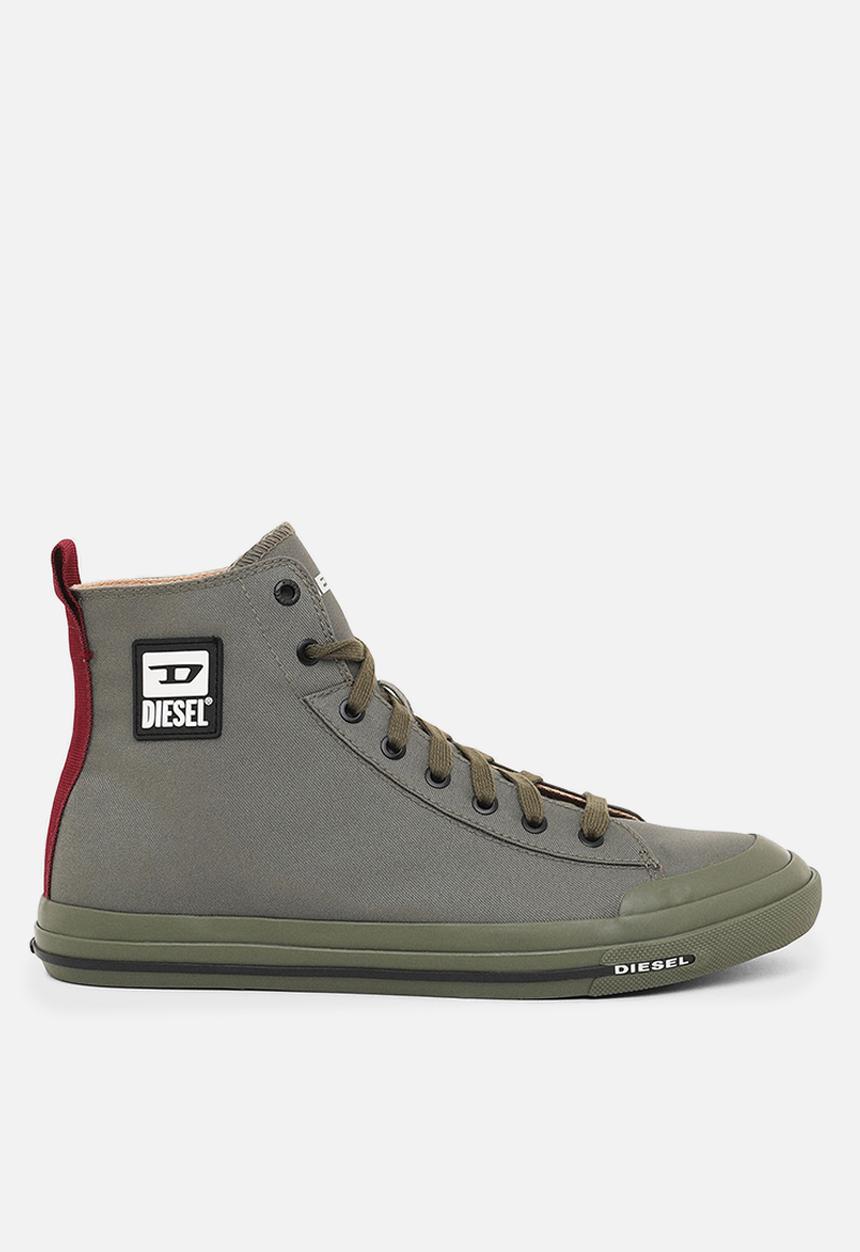 Diesel  - S-astico mid cut sneakers - stone grey
