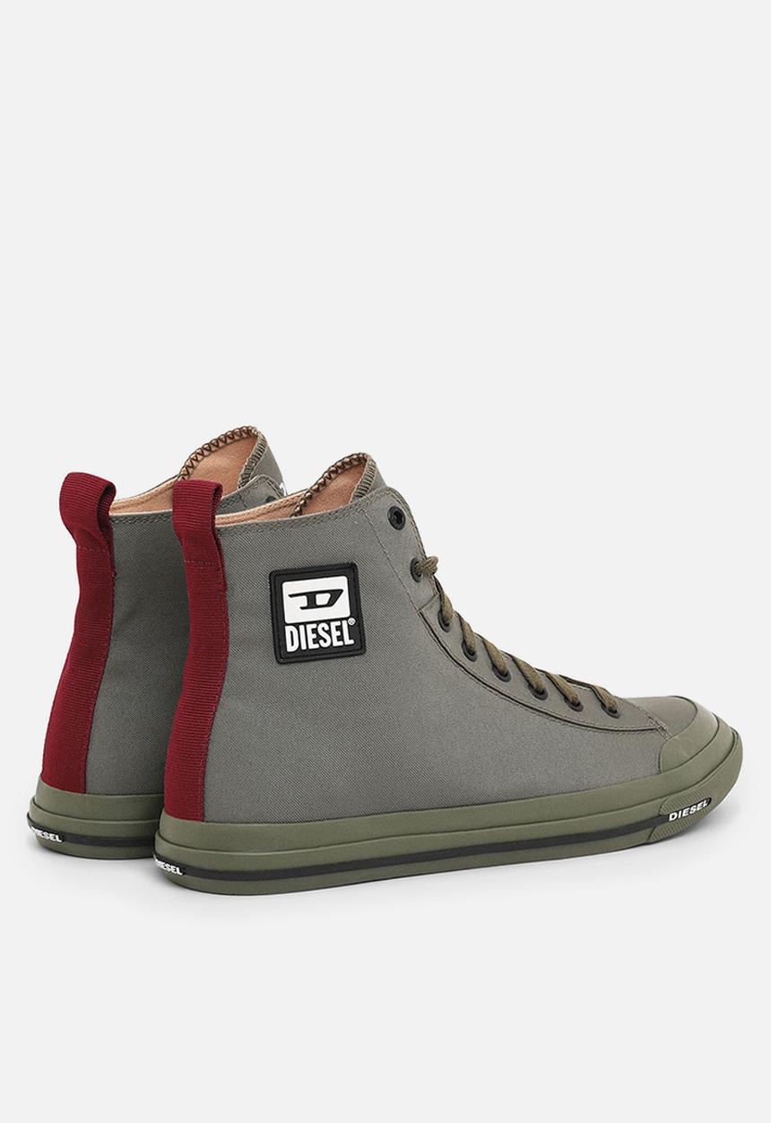 Diesel  - S-astico mid cut sneakers - stone grey