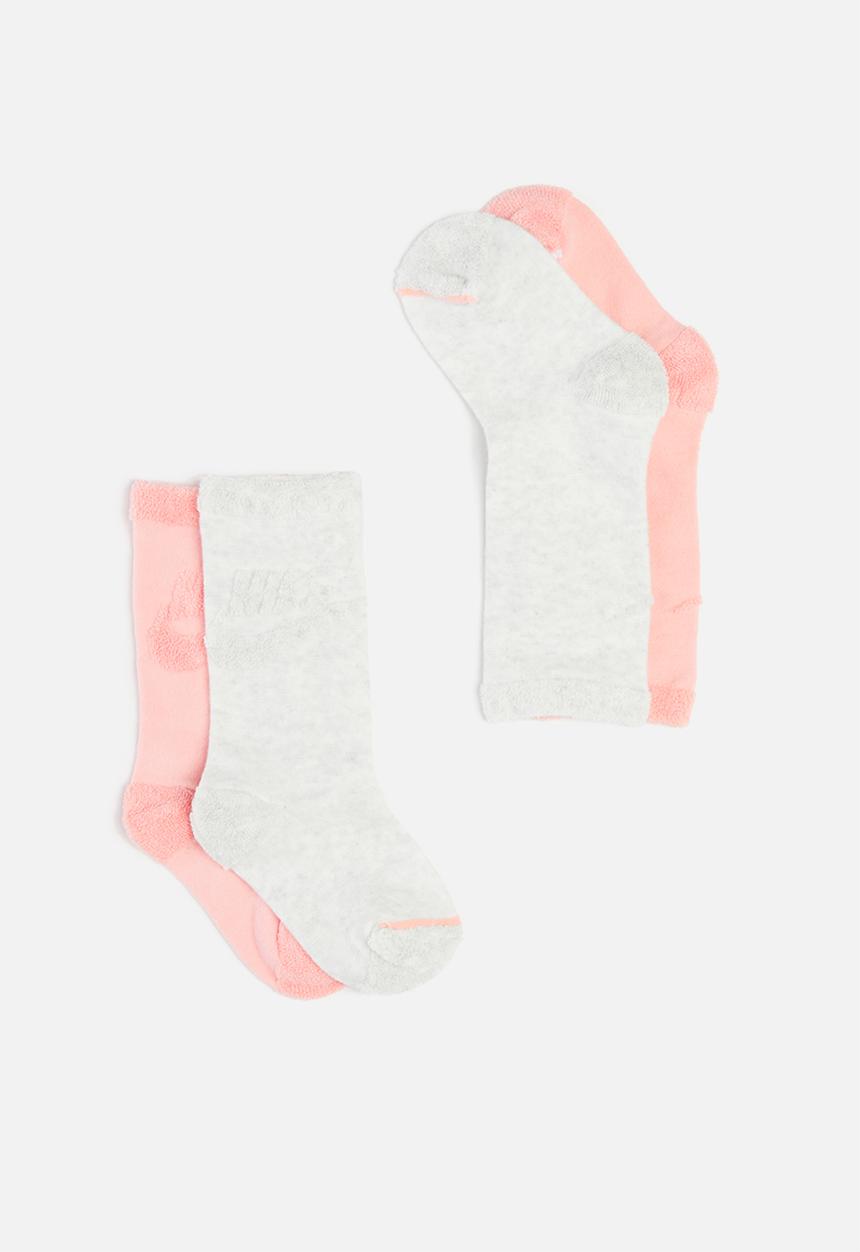 Nike - 2 Pack nhn rev loop futura crew - pink & grey 