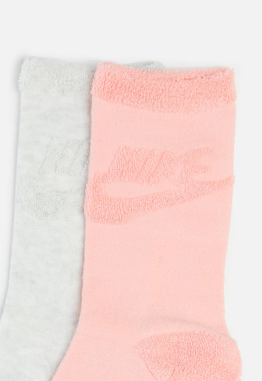 Nike - 2 Pack nhn rev loop futura crew - pink & grey 