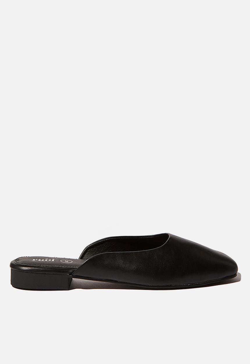 Cotton On - Jeri square line mule  - black 