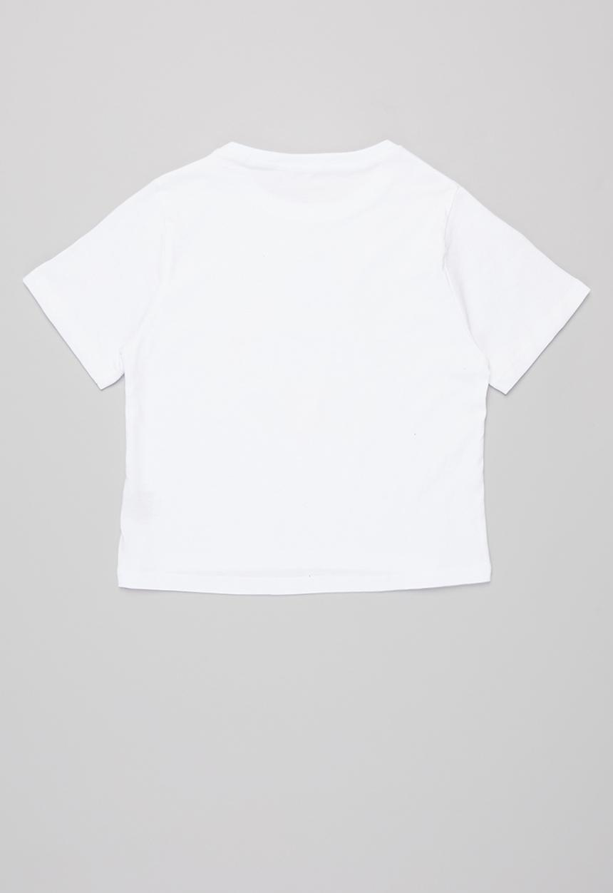 Rebel Republic - Printed crop top - white