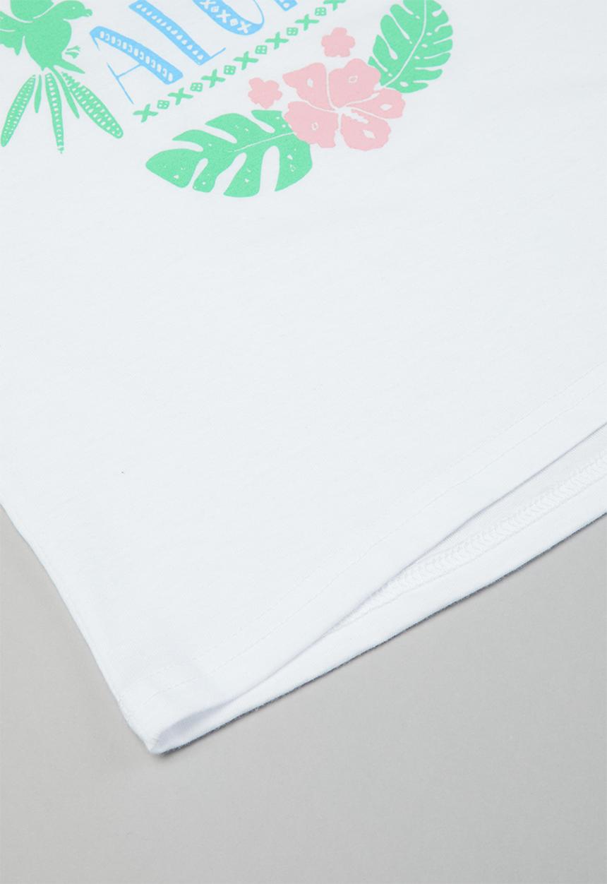Rebel Republic - Printed crop top - white