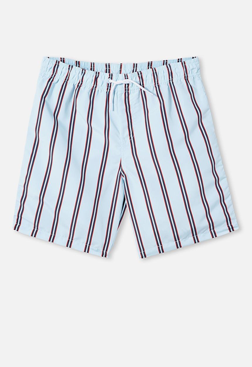 Free by Cotton On - Boys bailey boardshort - candy stripe/dusk blue