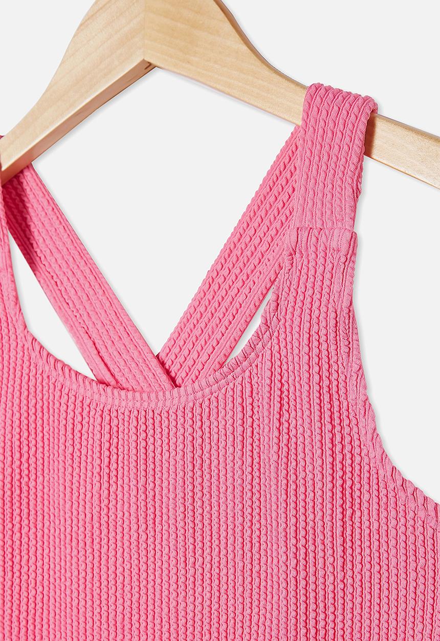 Free by Cotton On - Lottie rib one piece - pink punch