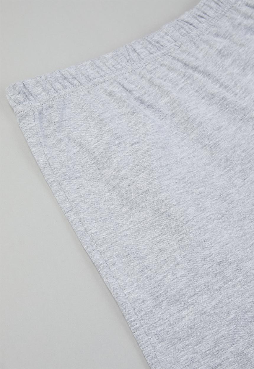 Rebel Republic - Girls printed pj set - white & grey