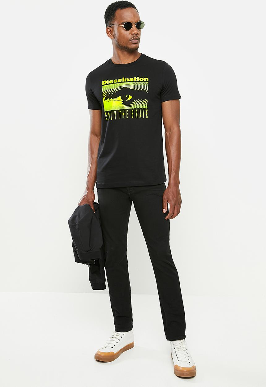 Diesel  - T-diego-j5 T-shirt - black