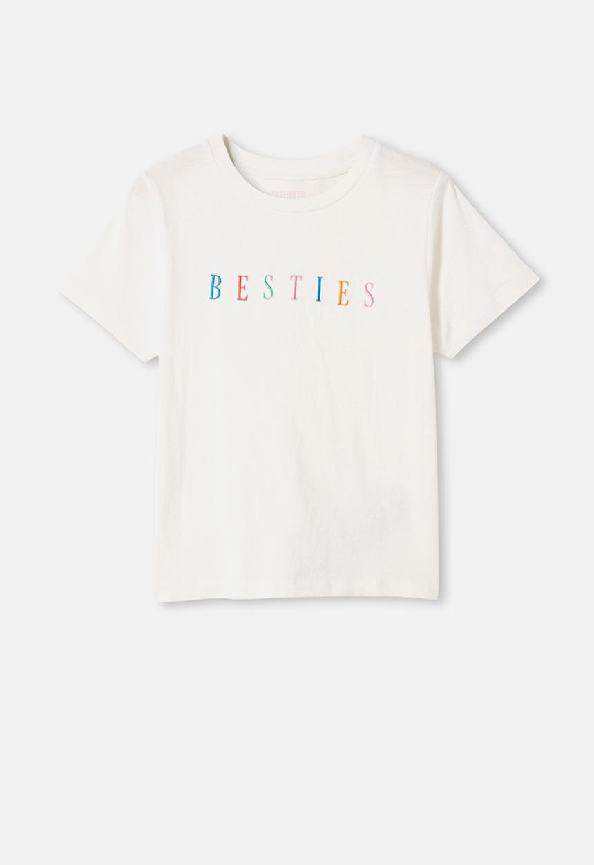 Free by Cotton On - Girls classic short sleeve tee - vanilla