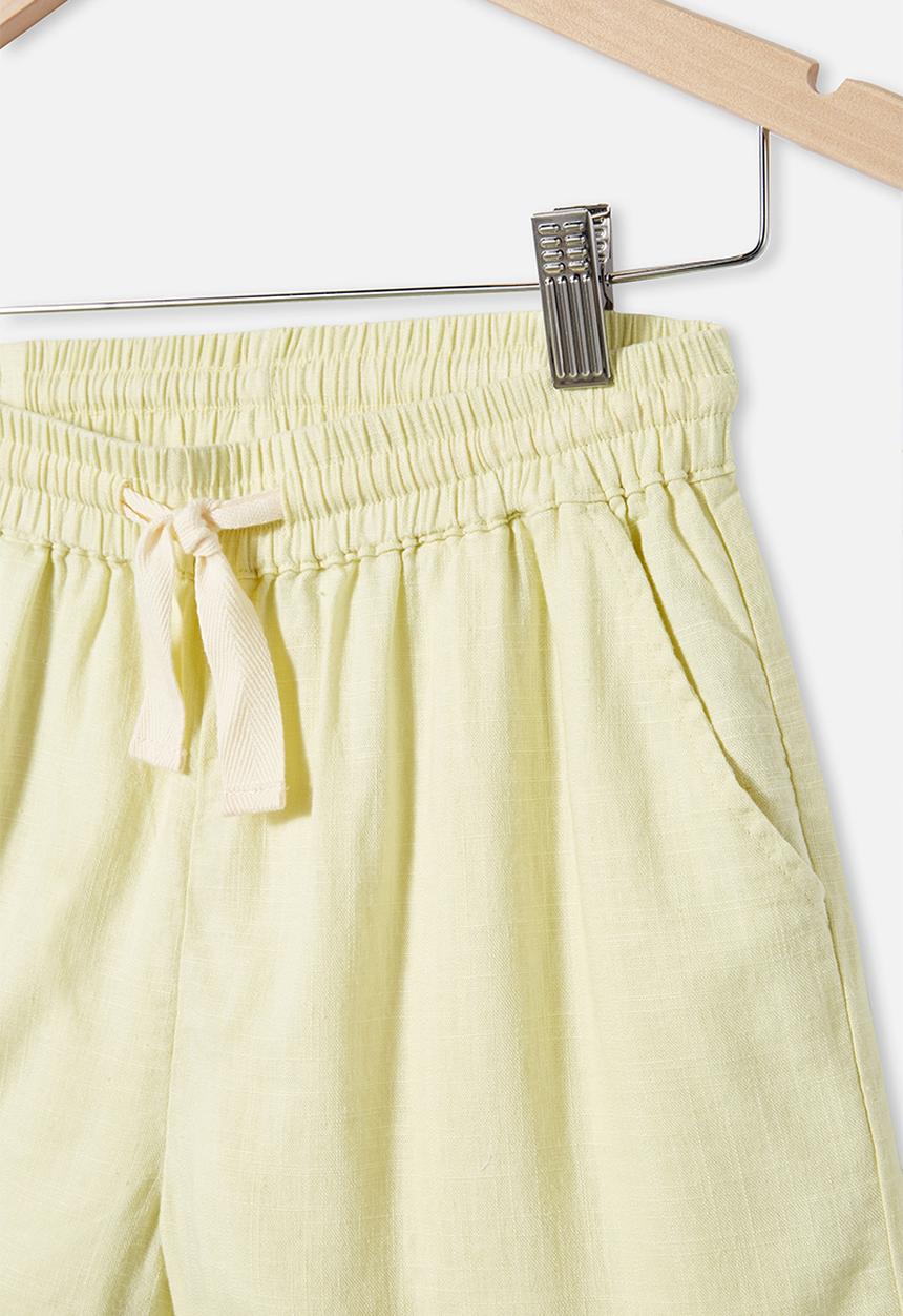 Free by Cotton On - Chelsea woven short - lemonade