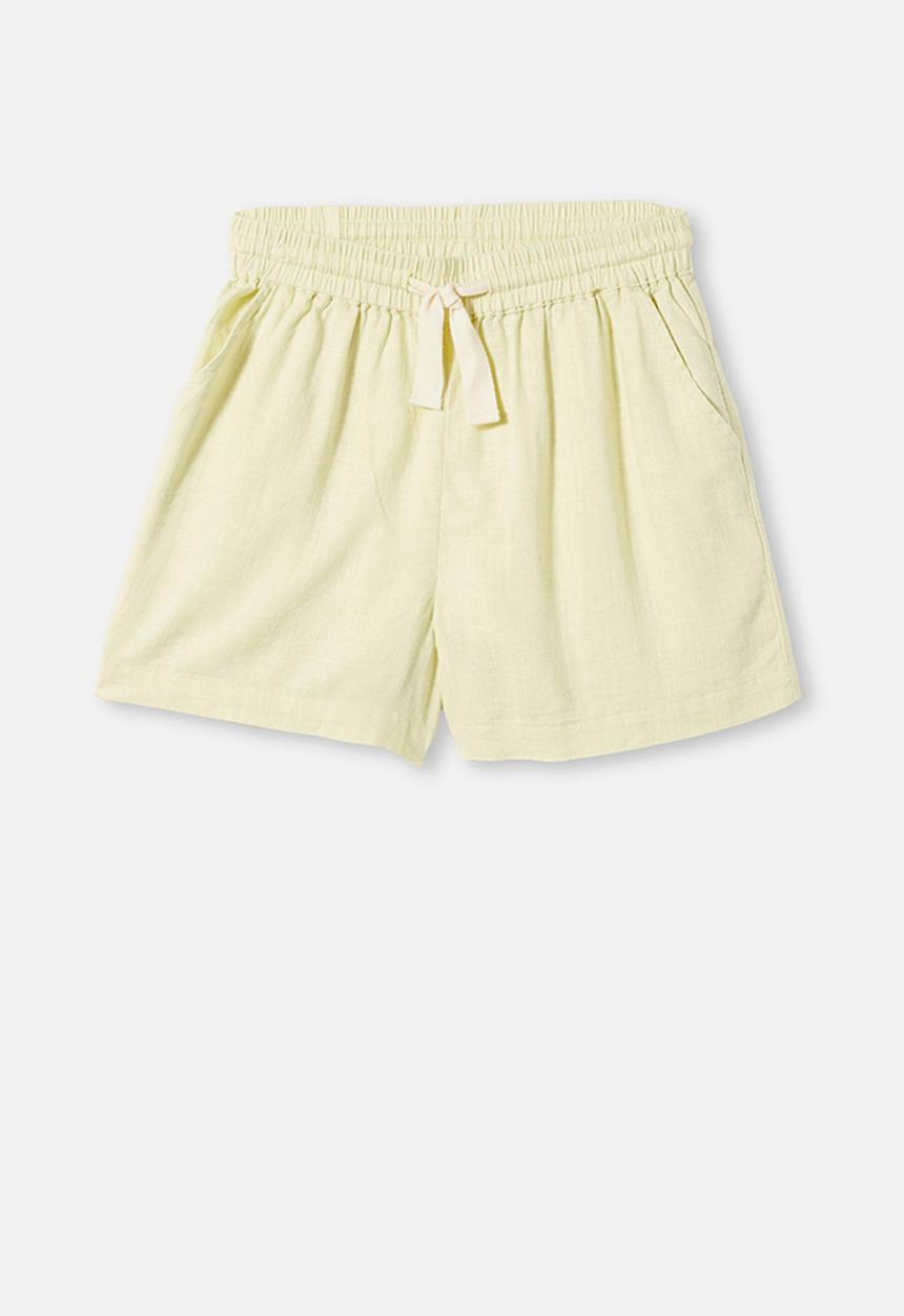 Free by Cotton On - Chelsea woven short - lemonade
