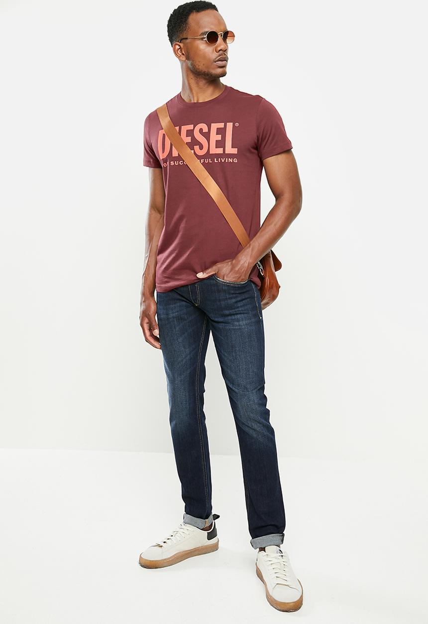 Diesel  - Sleenker-x l.32 trousers - med blue
