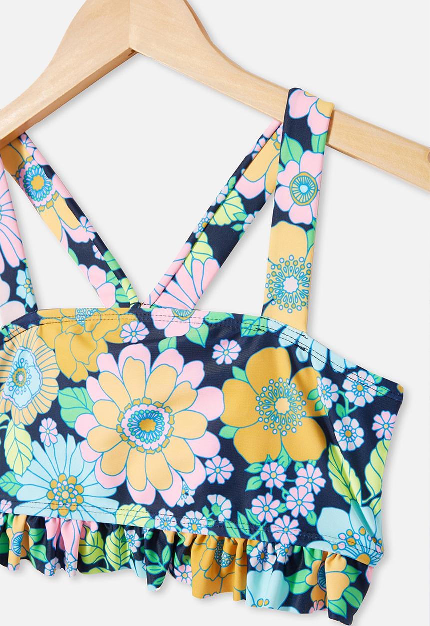 Free by Cotton On - Phoebe ruffle tankini - indian ink