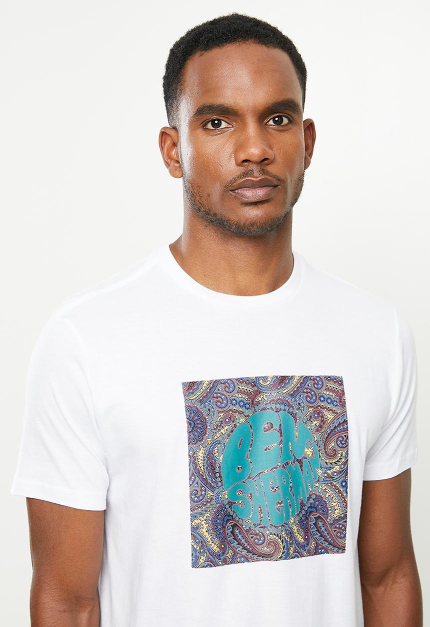 Ben Sherman - Phycadellic tee - white