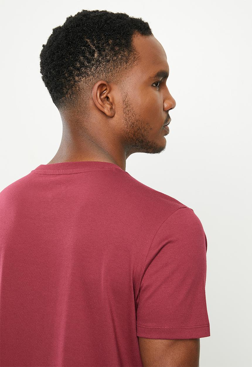 ASICS - Asics big logo tee - burgundy