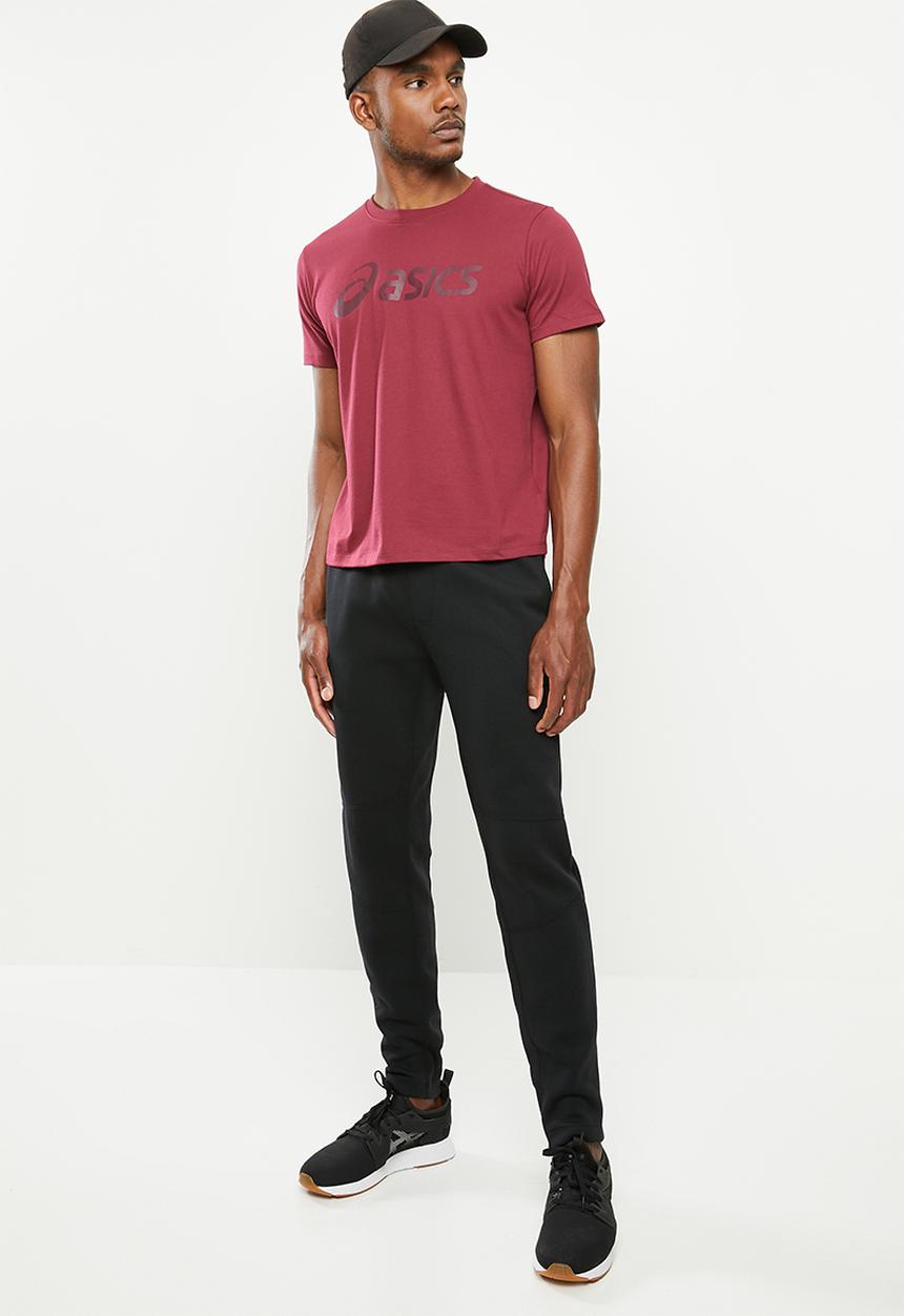 ASICS - Asics big logo tee - burgundy