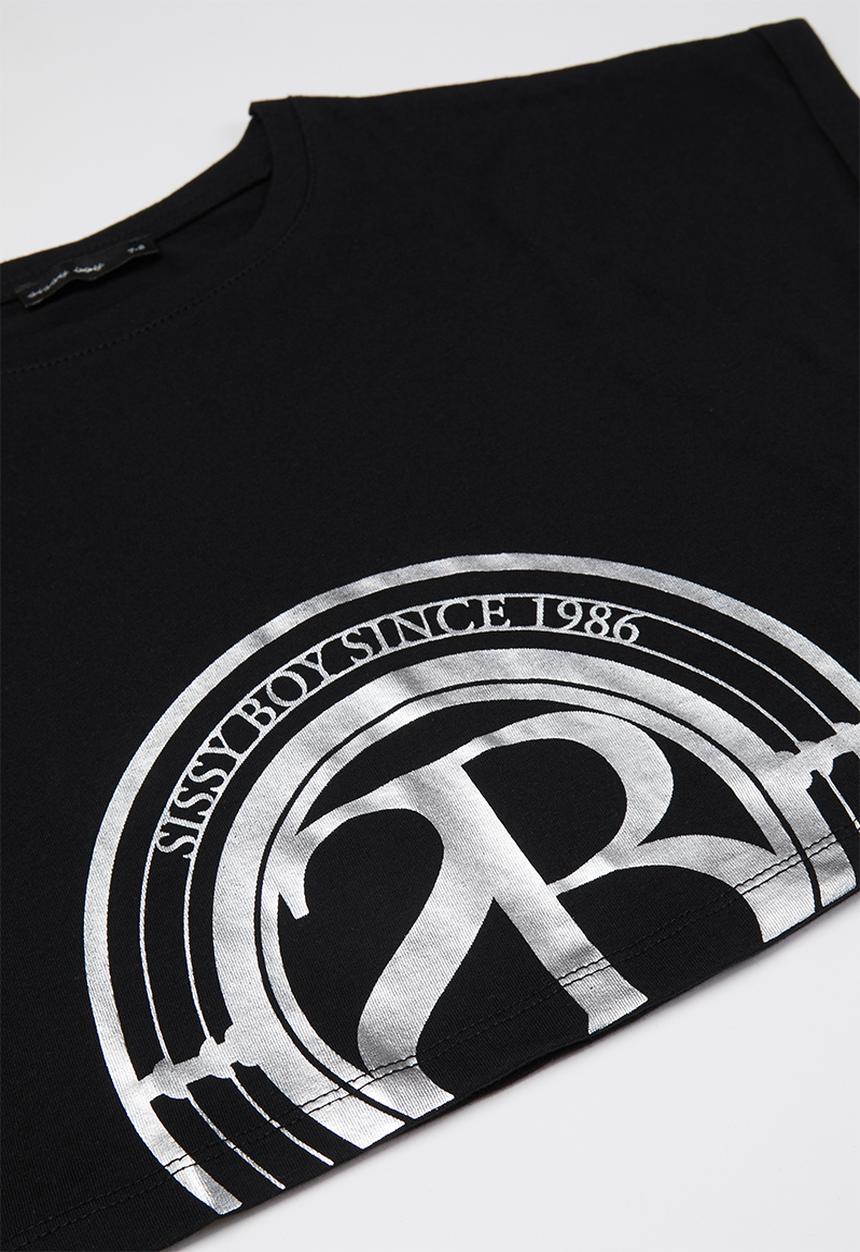 SISSY BOY - Boxy basic T-shirt - black