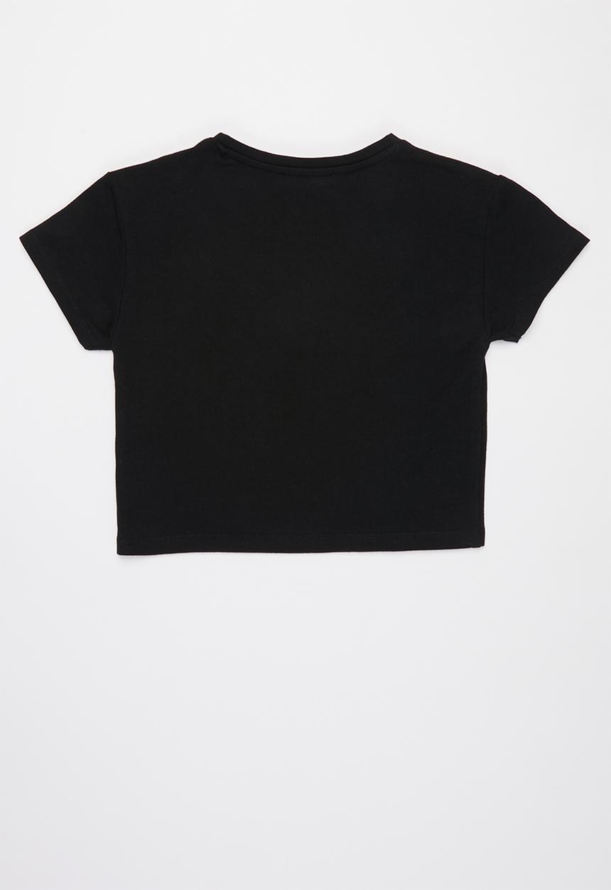 SISSY BOY - Boy crazy crop top - black