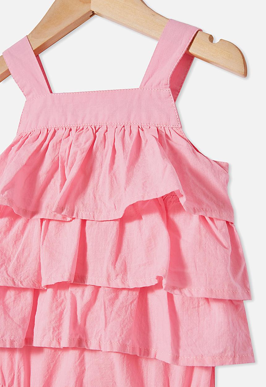 Cotton On - Tilly ruffle bubbysuit - pink