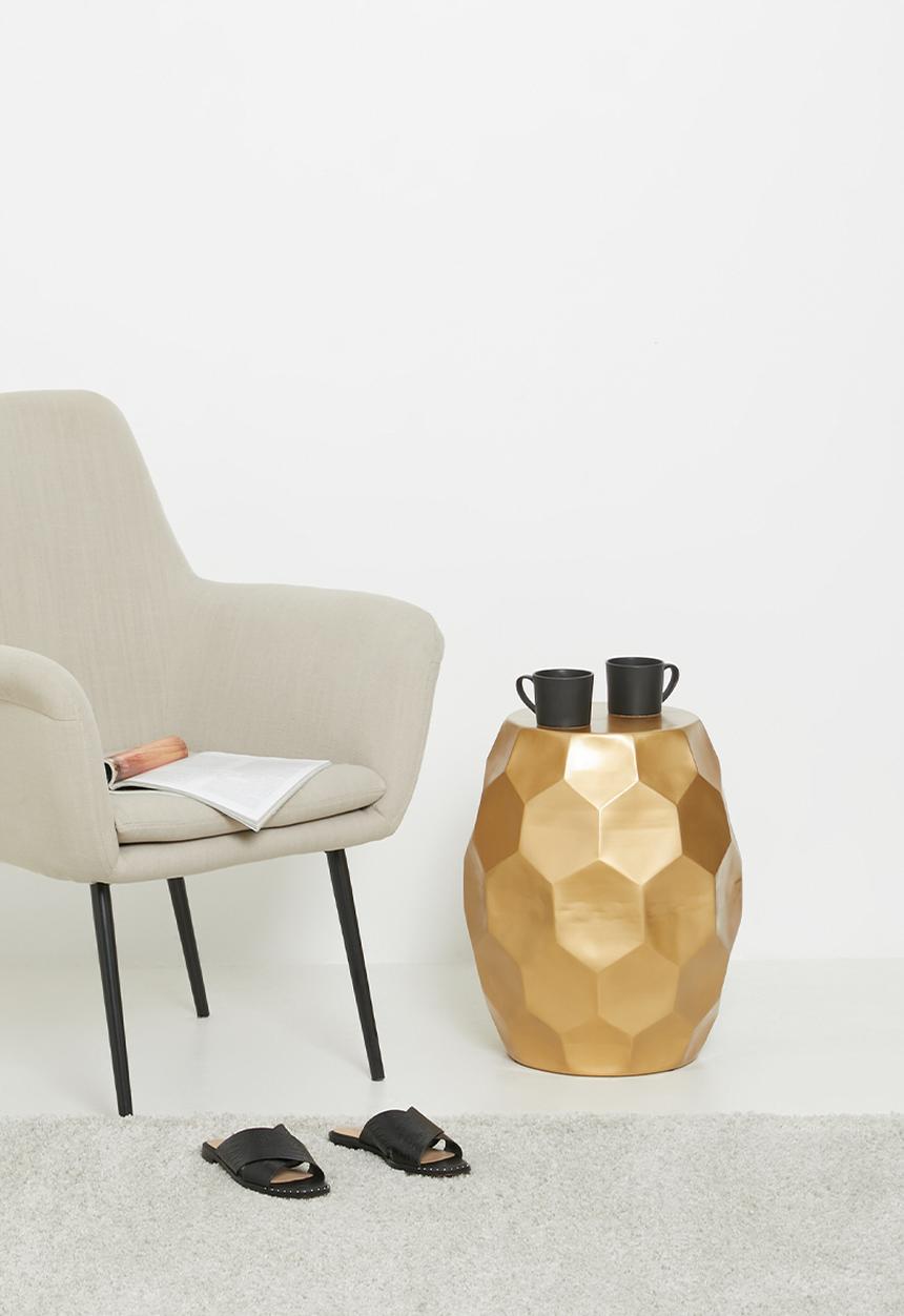Sixth Floor - Isla side table - gold 