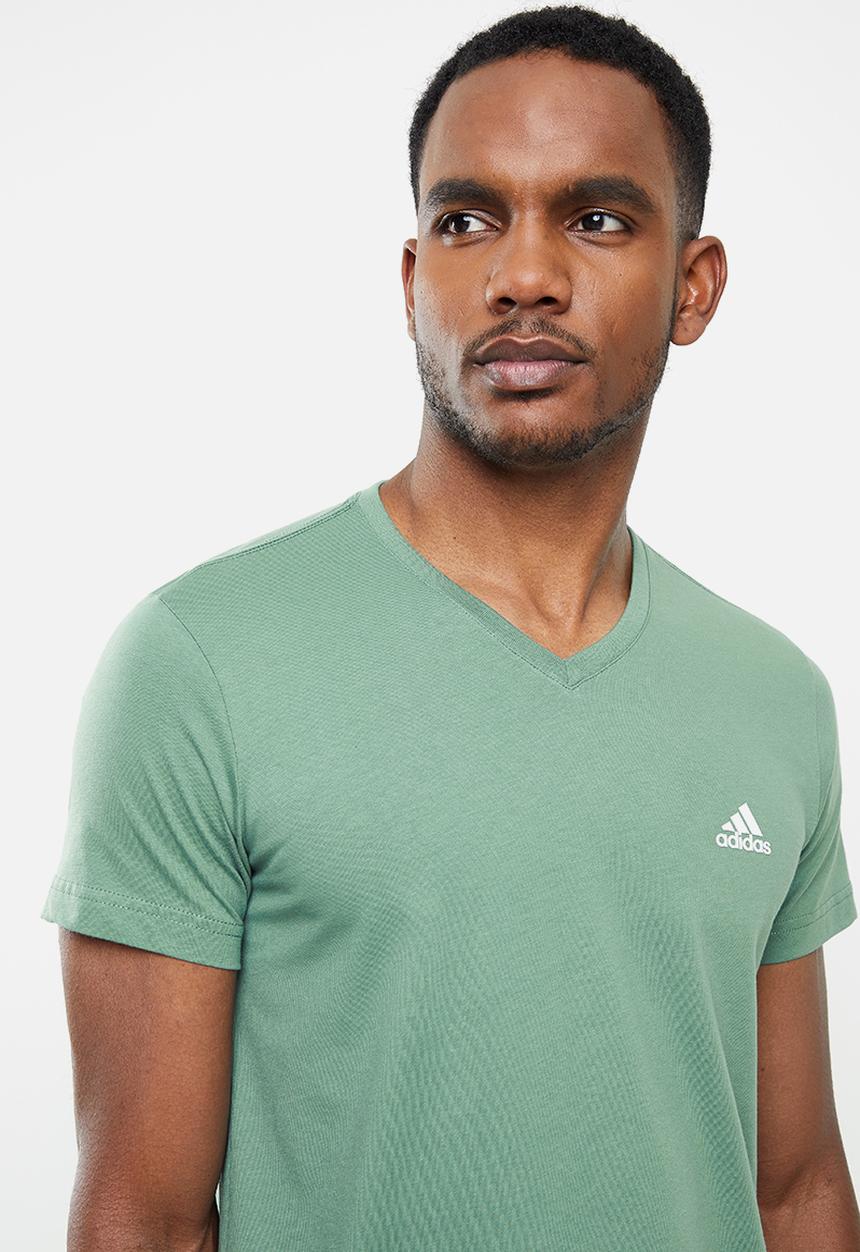 adidas Performance - Adi v-neck short sleeve tee - green
